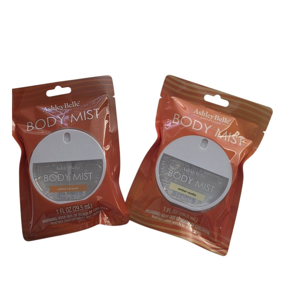Ashley Belle Body Mist 1oz Amber Vanilla & Salted Caramel ~2pk